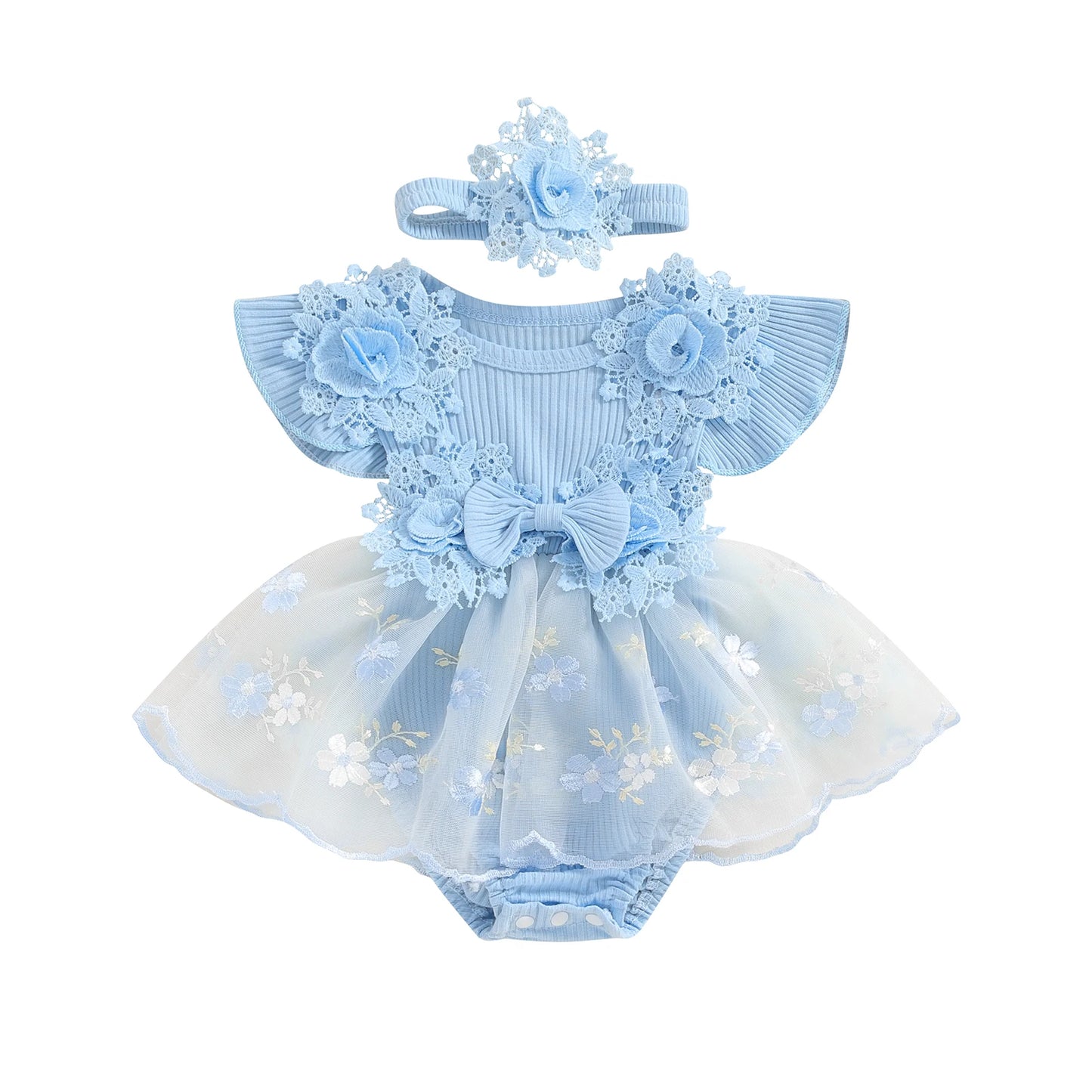 Vestido Flower Summer Baby Girls
