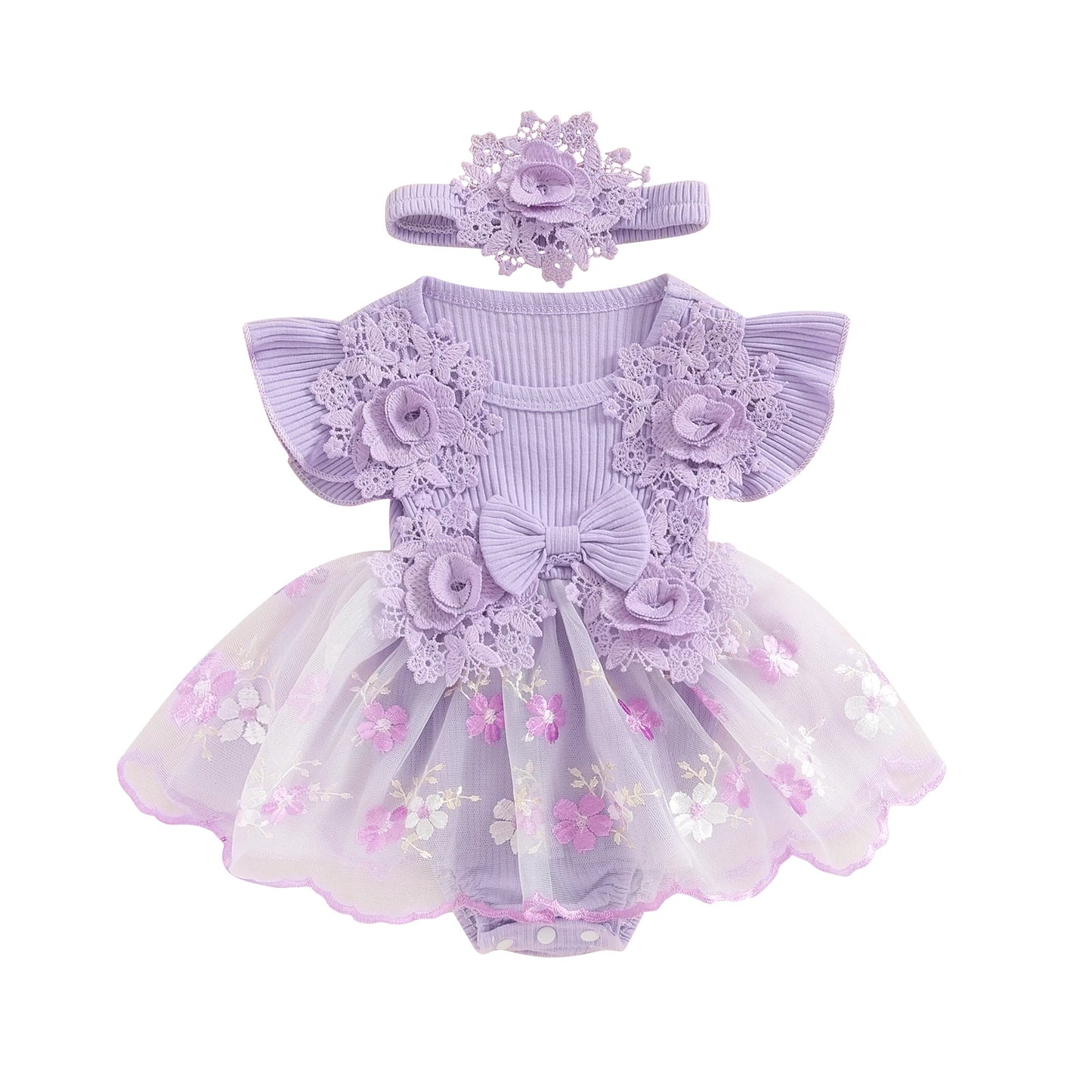 Vestido Flower Summer Baby Girls