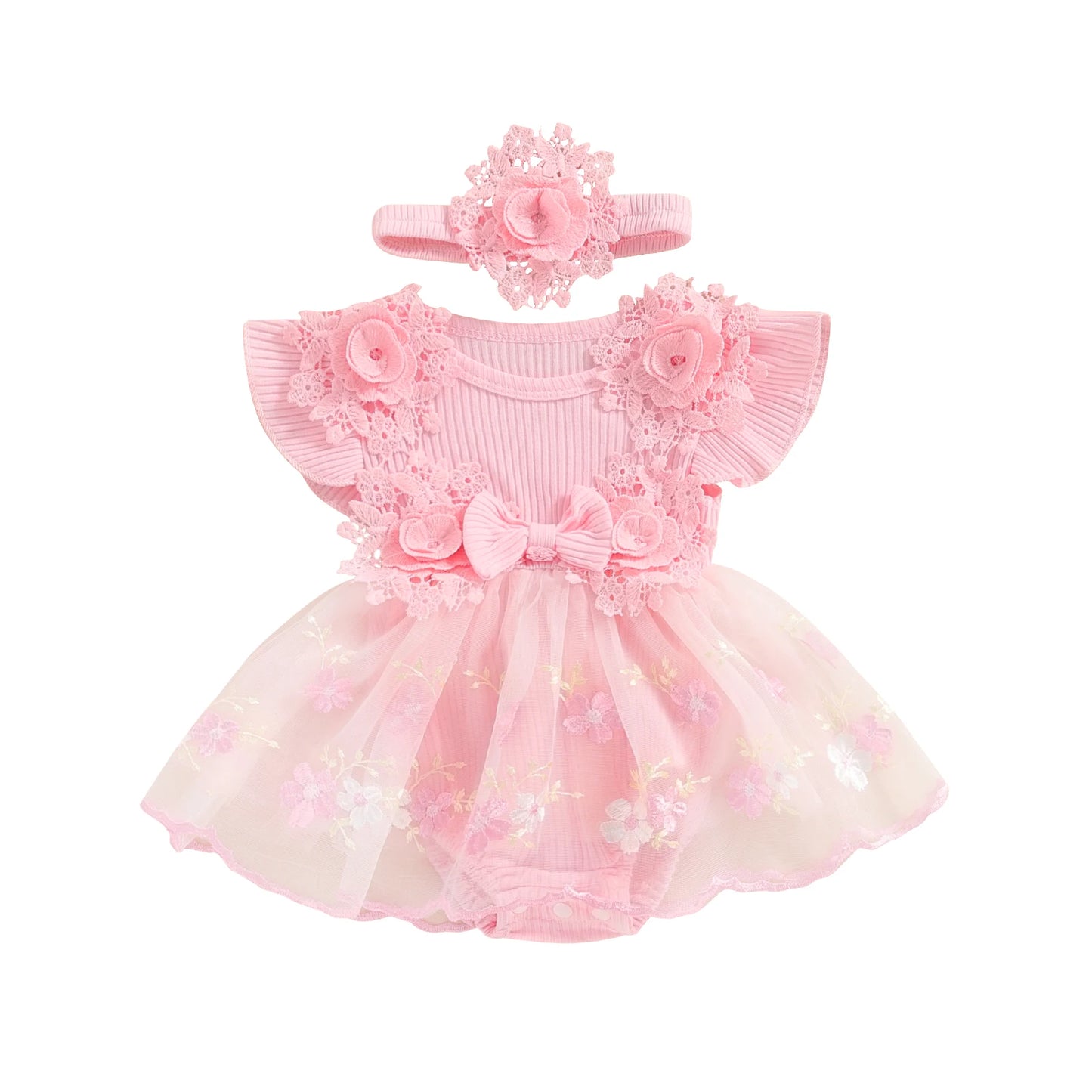 Vestido Flower Summer Baby Girls