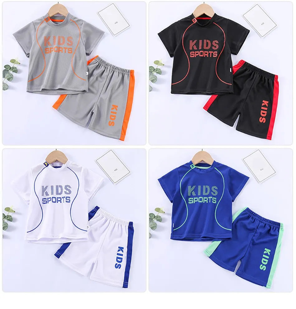 Conjunto de roupa infantil de verão