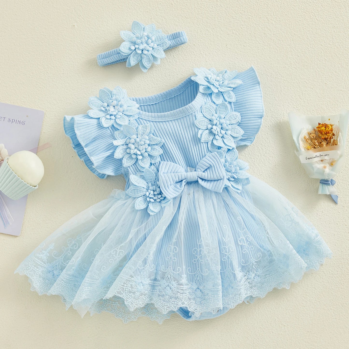Vestido Flower Summer Baby Girls