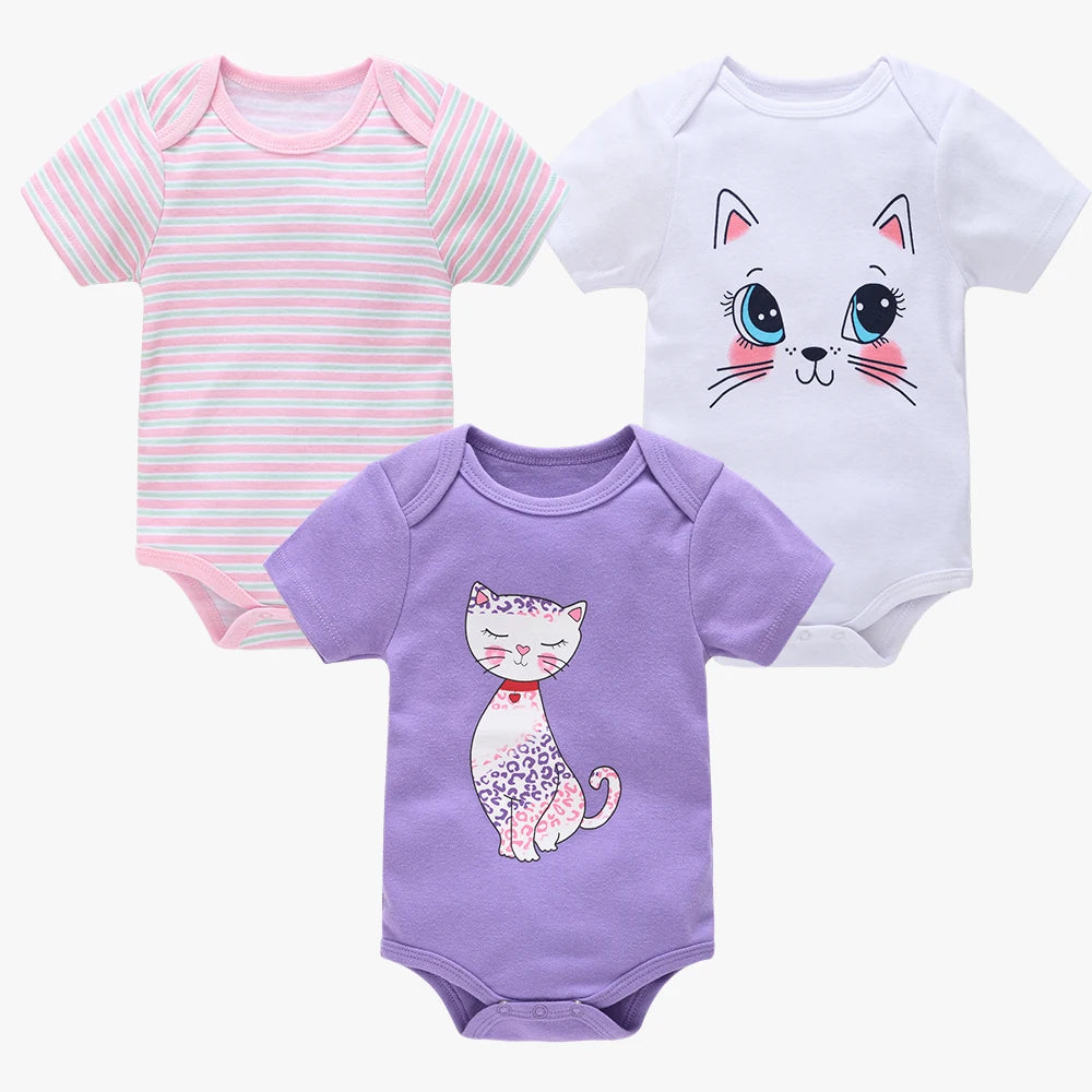 Kits 6 Pcs Baby Bodysuit Unisex