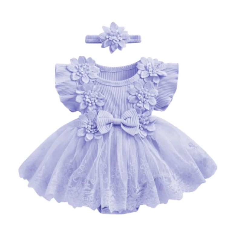 Vestido Flower Summer Baby Girls