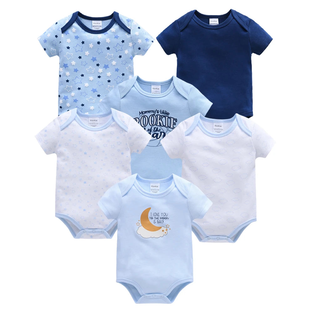 Kits 6 Pcs Baby Bodysuit Unisex