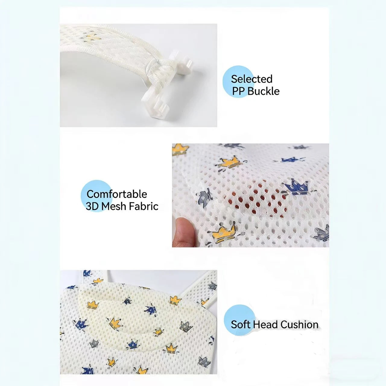 Almofada de banho para bebê recém-nascido