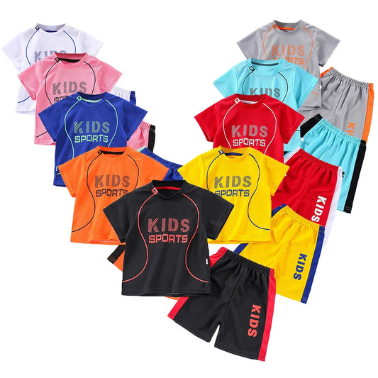 Conjunto de roupa infantil de verão
