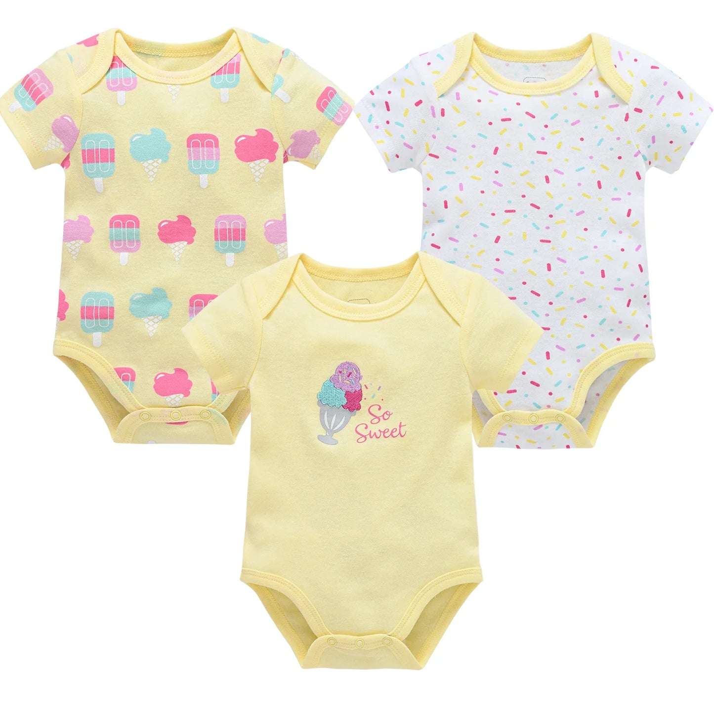 Kits 6 Pcs Baby Bodysuit Unisex