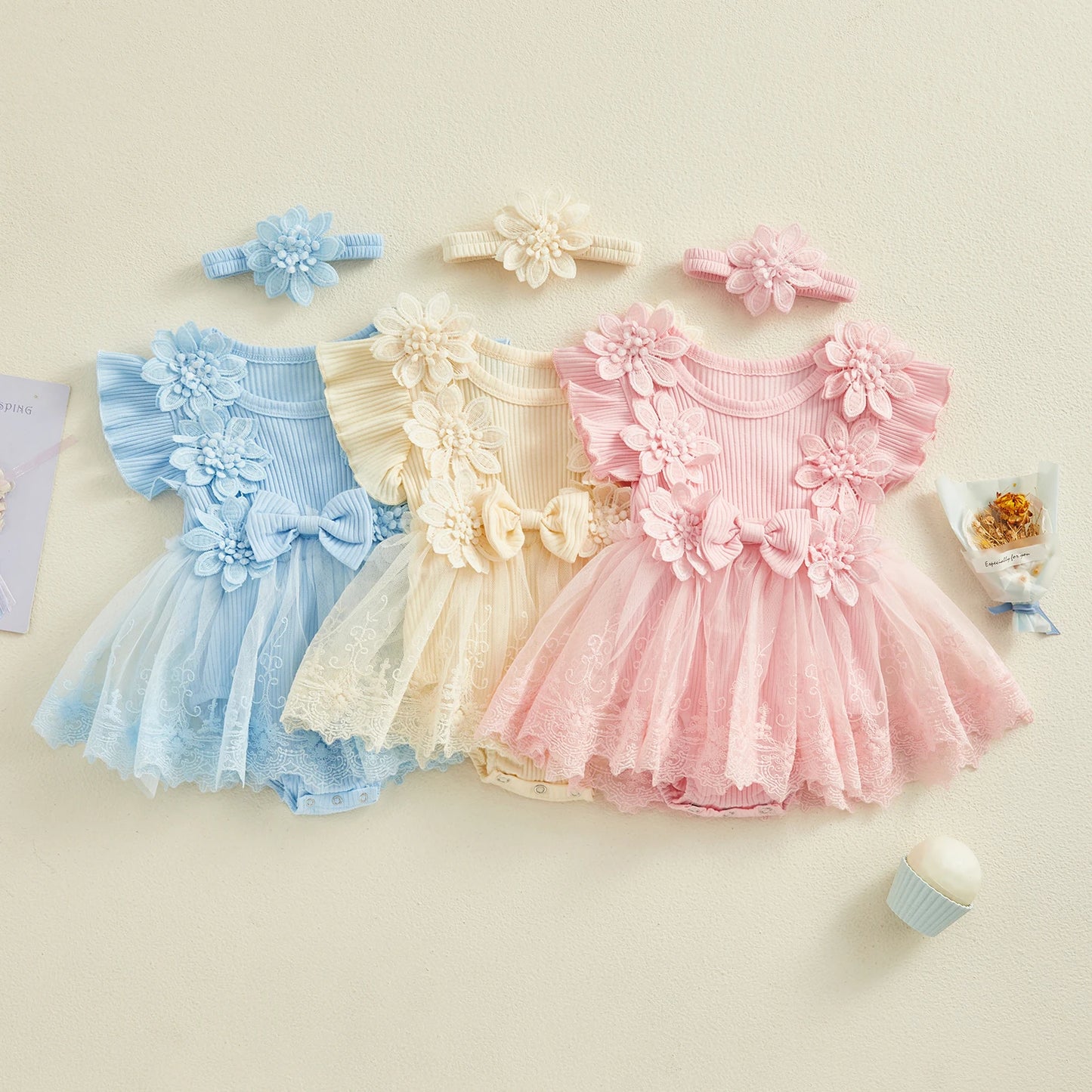 Vestido Flower Summer Baby Girls